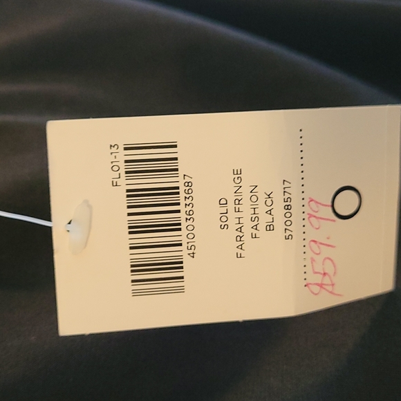 Chico's black skirt with fringe. Elastic waist. - Picture 4 of 5